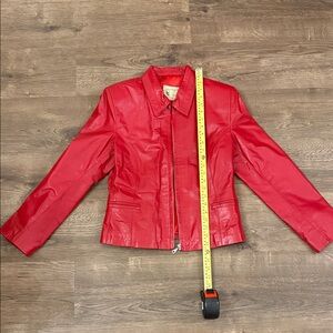 Leather Shop Argentina Red Women's Leather Jacket Size S/M
